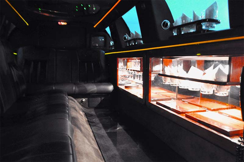 10 Passenger Limousine Interior